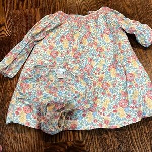 Ralph Lauren Baby Girl Flower Dress with Diaper Cover